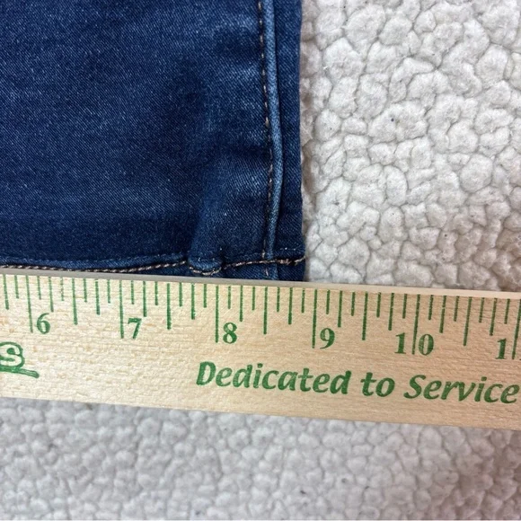 Nicole Miller NY SOHO High Rise Bootcut Women Size 8 Stretch Dark Wash Blue Jean - Picture 8 of 15